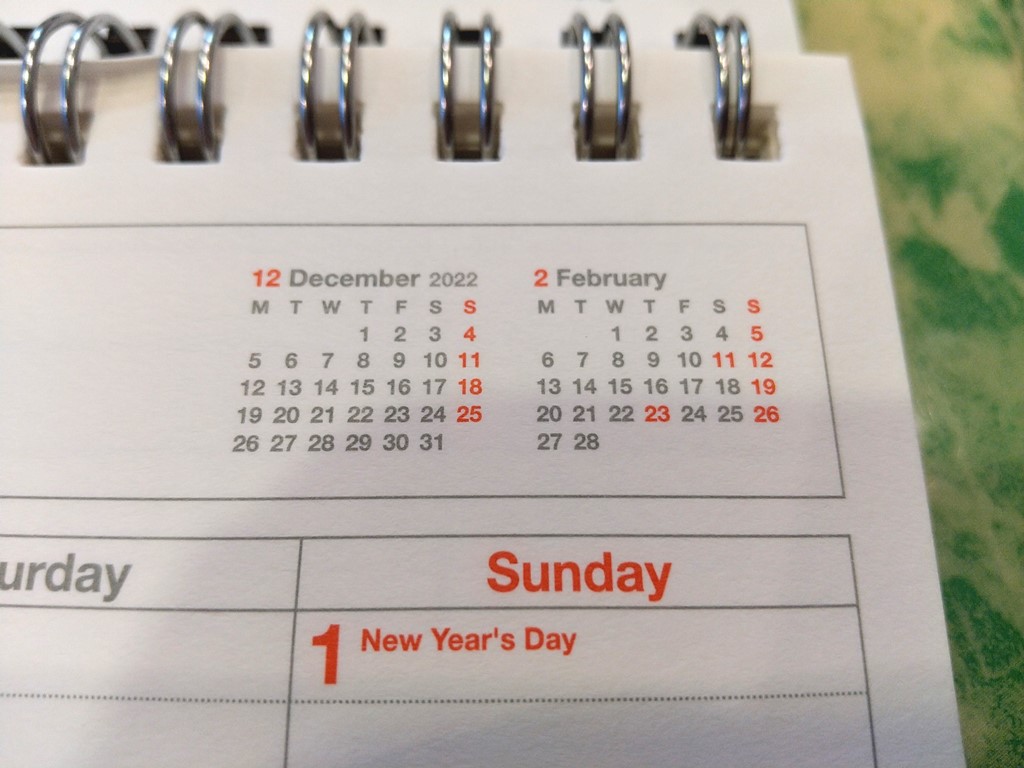 marksスケジュール帳兼卓上カレンダー
